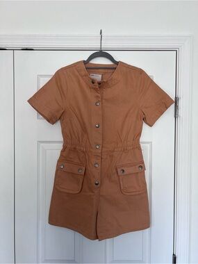 ASOS Denim Short Sleeve Romper